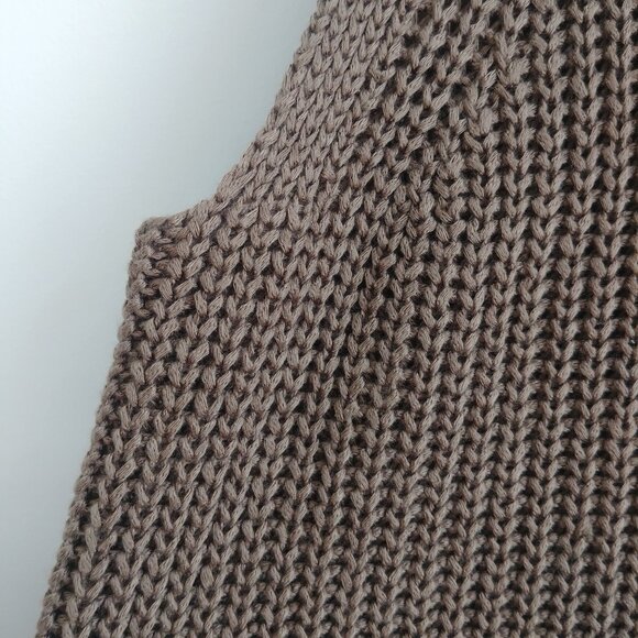 Philosophy sleeveless thick knit sweater olive brown Medium - Picture 8 of 16